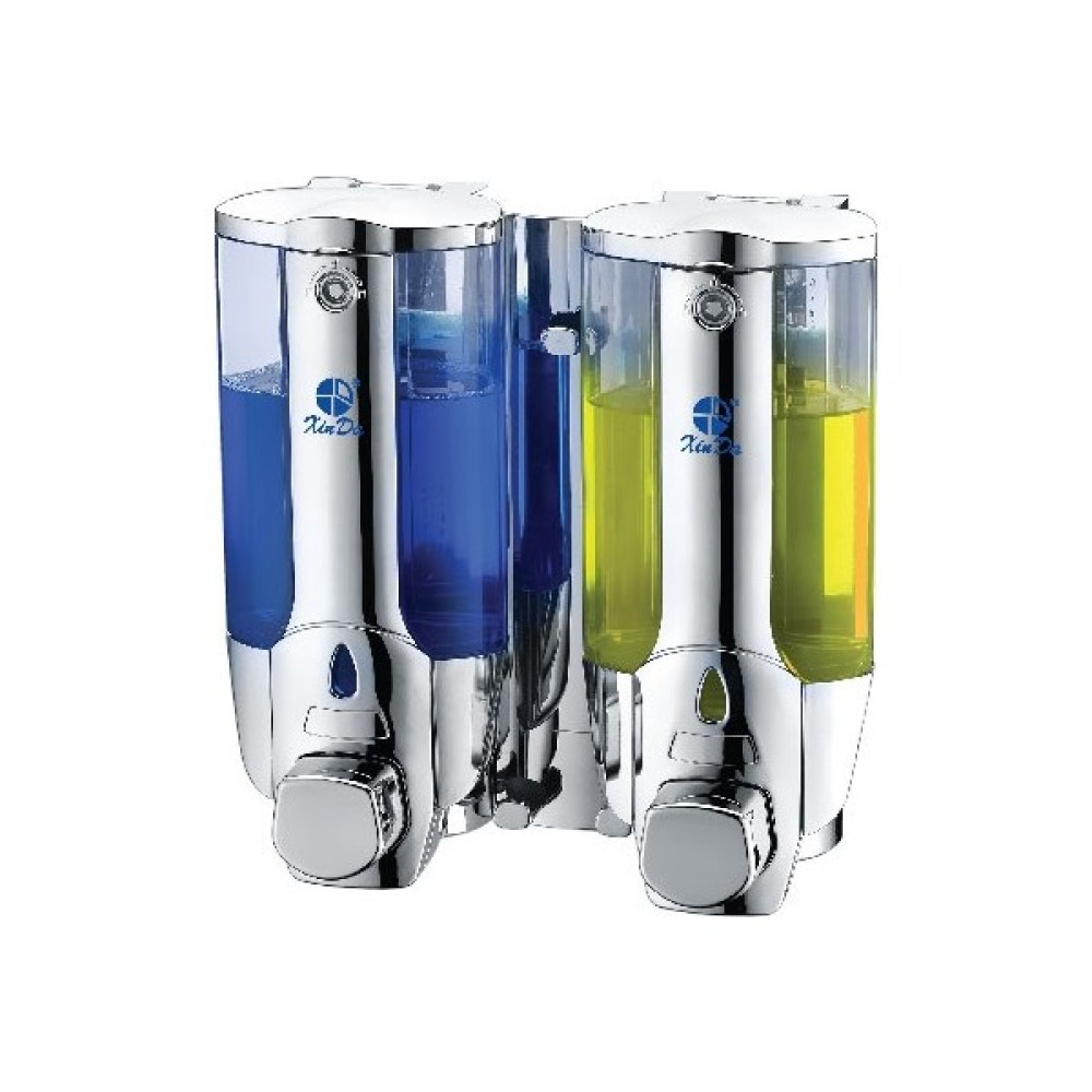 Xinda Sıvı Sabun ve Şampuan Dispenseri 2' Li Krom 380 ml ZYQ138SK Sabunluk Fiyatı