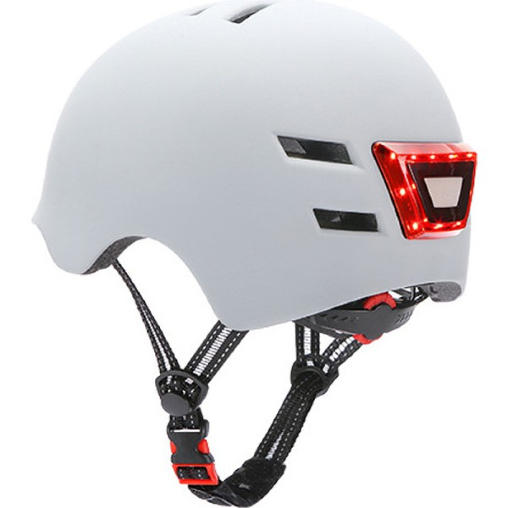 Xinghe Shop Scooter Kaskı Elektrikli Bisiklet Gece Yanıp Sönen Işıklar Sürme Kaskı (Yurt Dışından) - M - Beyaz Motorsiklet Kaskları Fiyatı