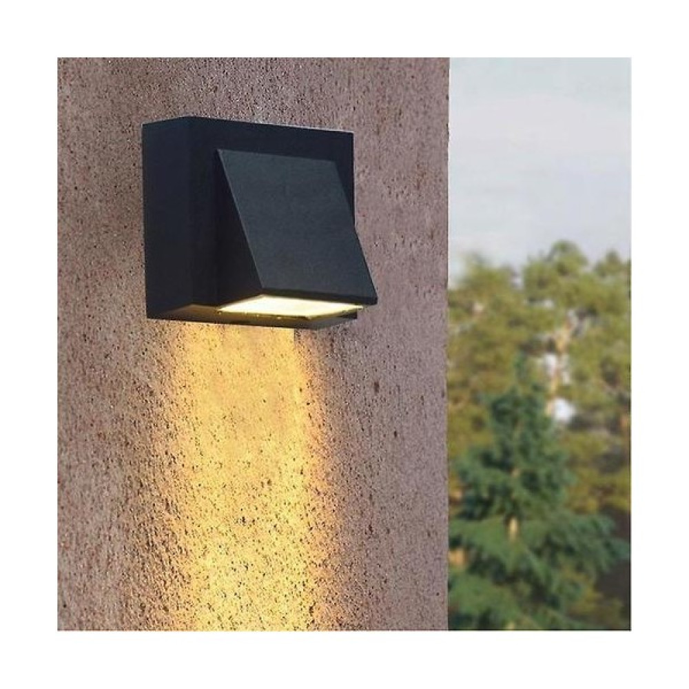 Xinh 5 W Modern LED Duvar Işık Açık Su Geçirmez Duvar Lambası Koridor Avlu Kapısı Teras Balkon Bahçesi Için Mükemmel (Yurt Dışından) - Siyah Aplikler Fiyatı