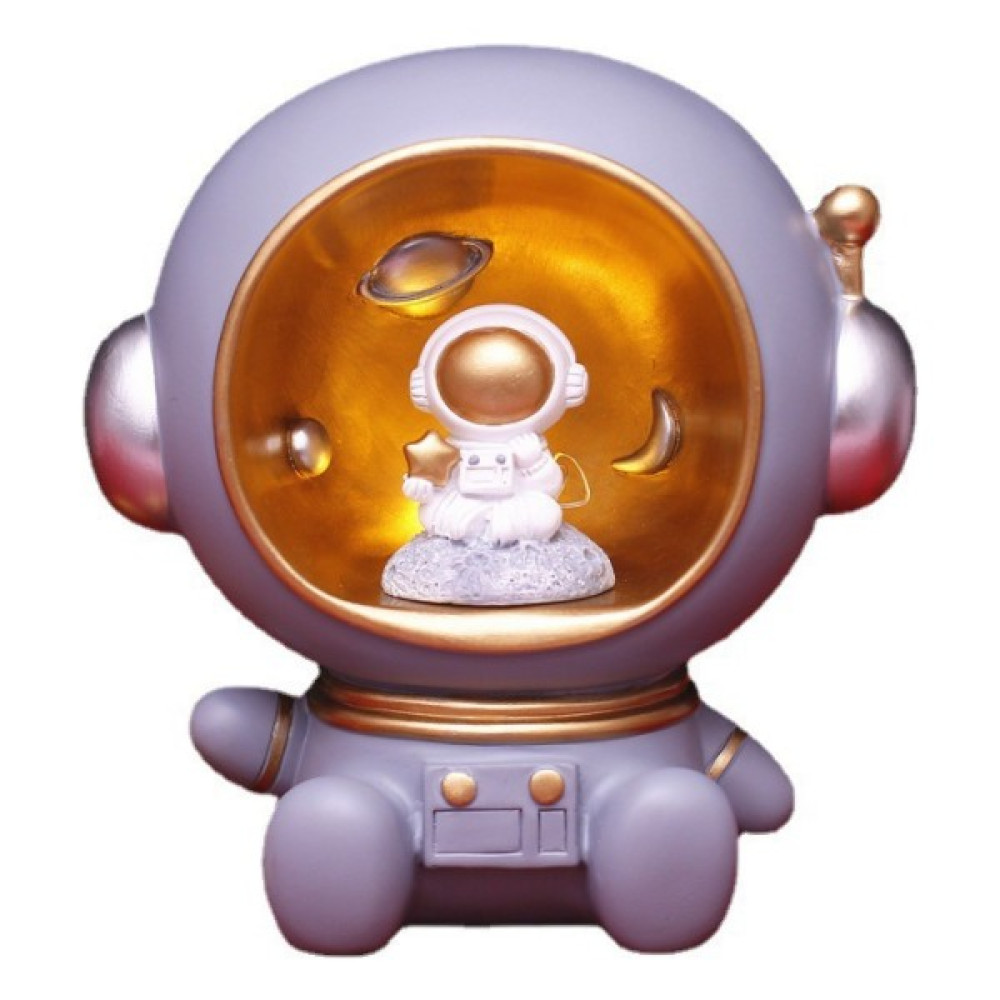 Xinh Astronot Spaceman Gece Işık Reçine Aksesuarları Işık Yaratıcı Masa Lambası Işık Hediye Çocuklar Için Bebek Çocuk Odası Dekorasyon | LED Gece I... Gece Lambası Fiyatı
