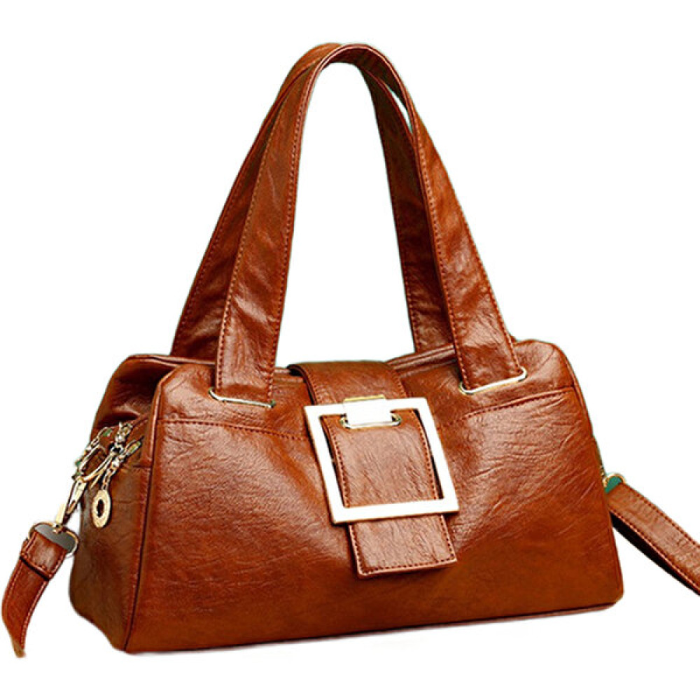 Xinh Crossbody Çanta Retro Tarzı Bayanlar Omuz Çantası Yaratıcı Toka Yumuşak Deri Messenger Çanta Düz Renk Kafes Desen Çanta Büyük Kapasiteli Tote ... Bayan Bel Çantası Fiyatı