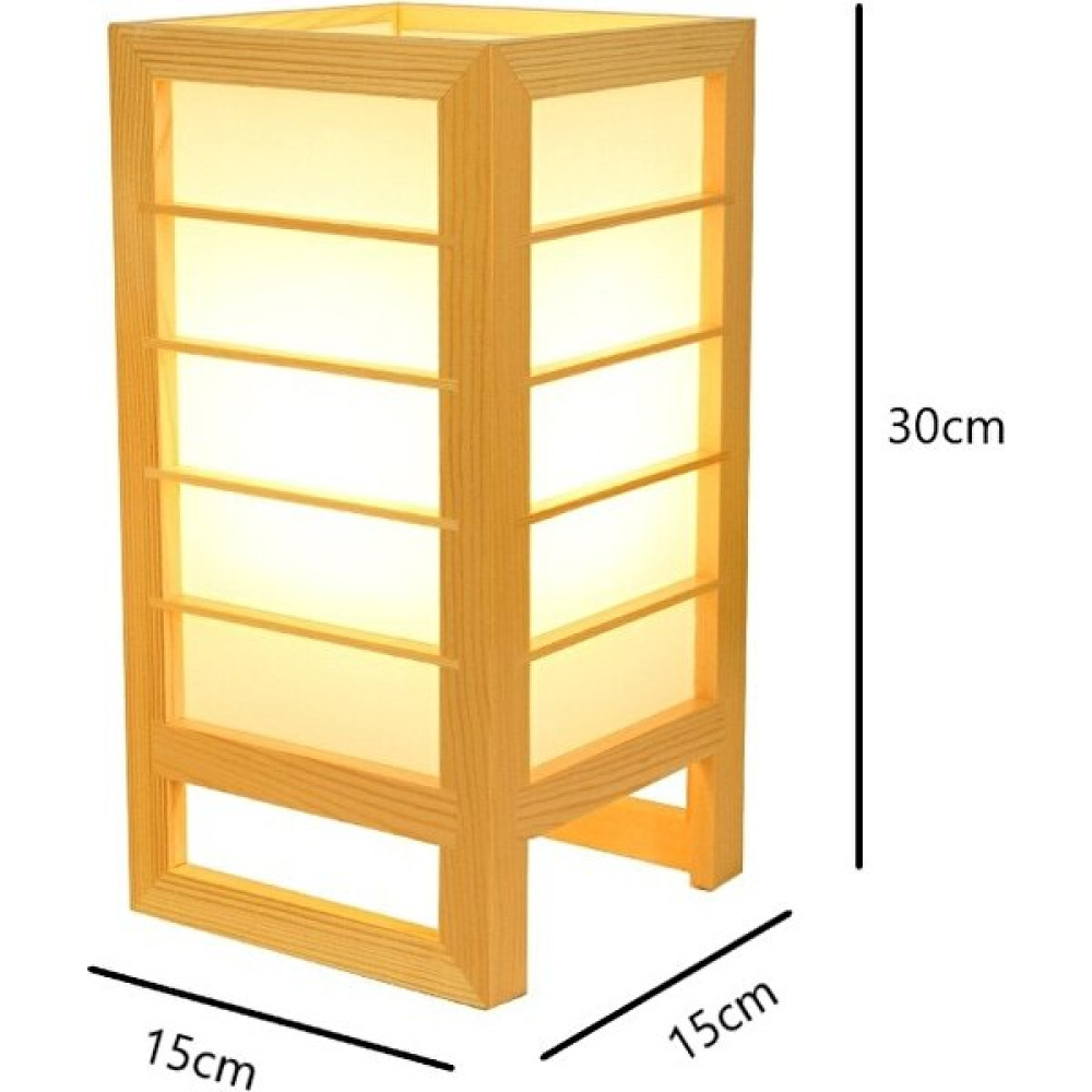 Xinh Japon Tarzı Art Deco Masa Lambası Basit Modern Ahşap LED Masa Lambası Scotch Yatak Odası Başucu Lambası Ev Dekor Masif Ahşap Bırak Işık LED Ma... Masa Lambası Fiyatı