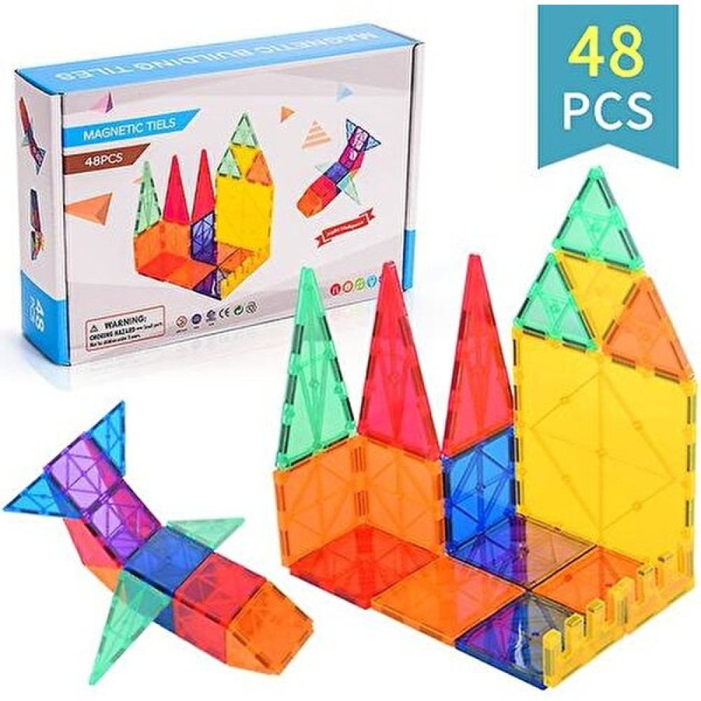 Xinh Kids Mıknatıs Oyuncakları Manyetik Fayans, Manyetik Yapı Taşları Eğitim Oyuncakları (48 Pc) (Yurt Dışından) - Renkli Eğitici Oyuncak Fiyatı