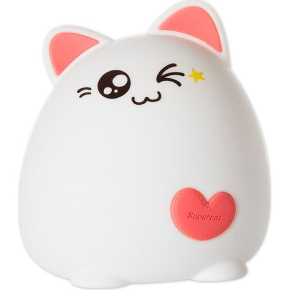 Xinh LED Gece Lambası Kedi Hayvan USB Şarj Silikon Karikatür Kreş Lambası Bebek Gece Lambası Çocuk Doğum Günü Hediyesi Oyuncak | LED Gece Işıkları ... Gece Lambası Fiyatı