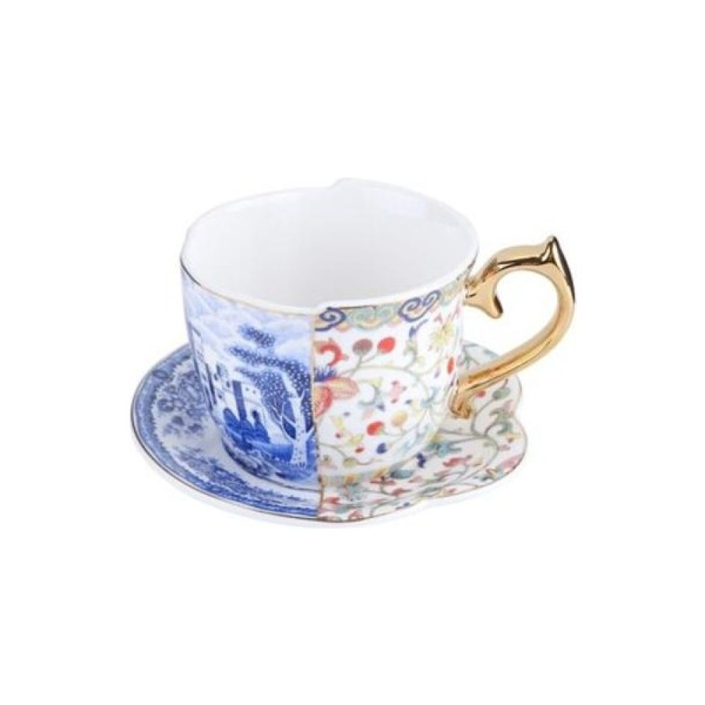 Xinh Mavi ve Beyaz Gül Seramik Kahve Fincanı Retro Espresso Kupalar Çay Bardağı ve Sunoğumu Zarif Hediyeler Kutusu Kız Arkadaşı Için En Iyi Hediye ... Fincan / Bardak / Kahve Takımı Fiyatı