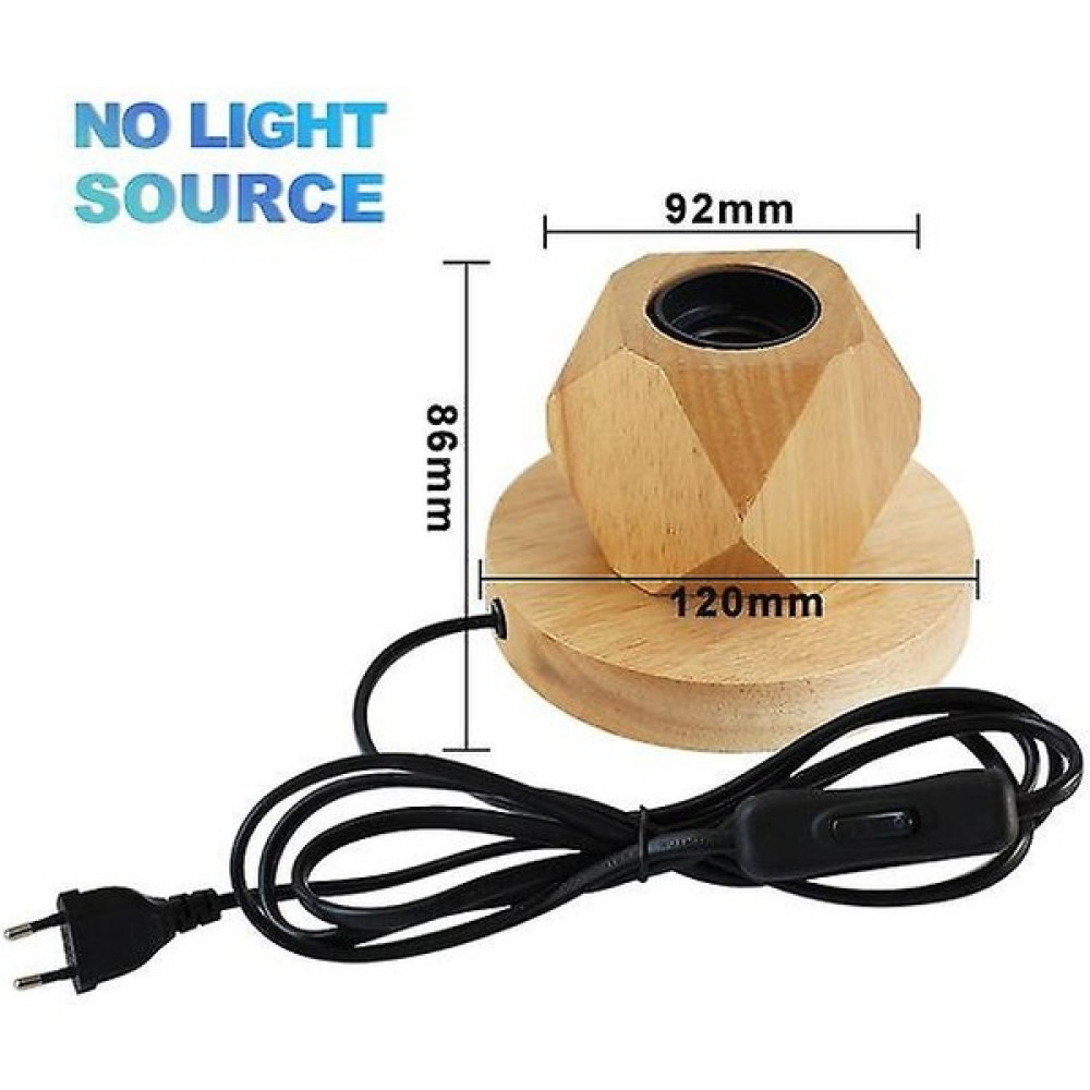 Xinh Retro Ahşap Masa Lambası Vintage Masa Lambası 220 V E27 Ab Tak Taban Tutucu Masa Işık Oturma Odası Yatak Odası Ev Dekor Başucu Lambası (Masa I... Masa Lambası Fiyatı