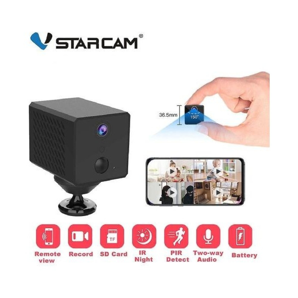 Xinh Vstarcam CB71 1080P Pil Mini Wifi Ip Kamera 2600MAH Pil Kamera Wifi Mini Kameralar Ir Gece S (Yurt Dışından) - Siyah Güvenlik Kameraları Fiyatı