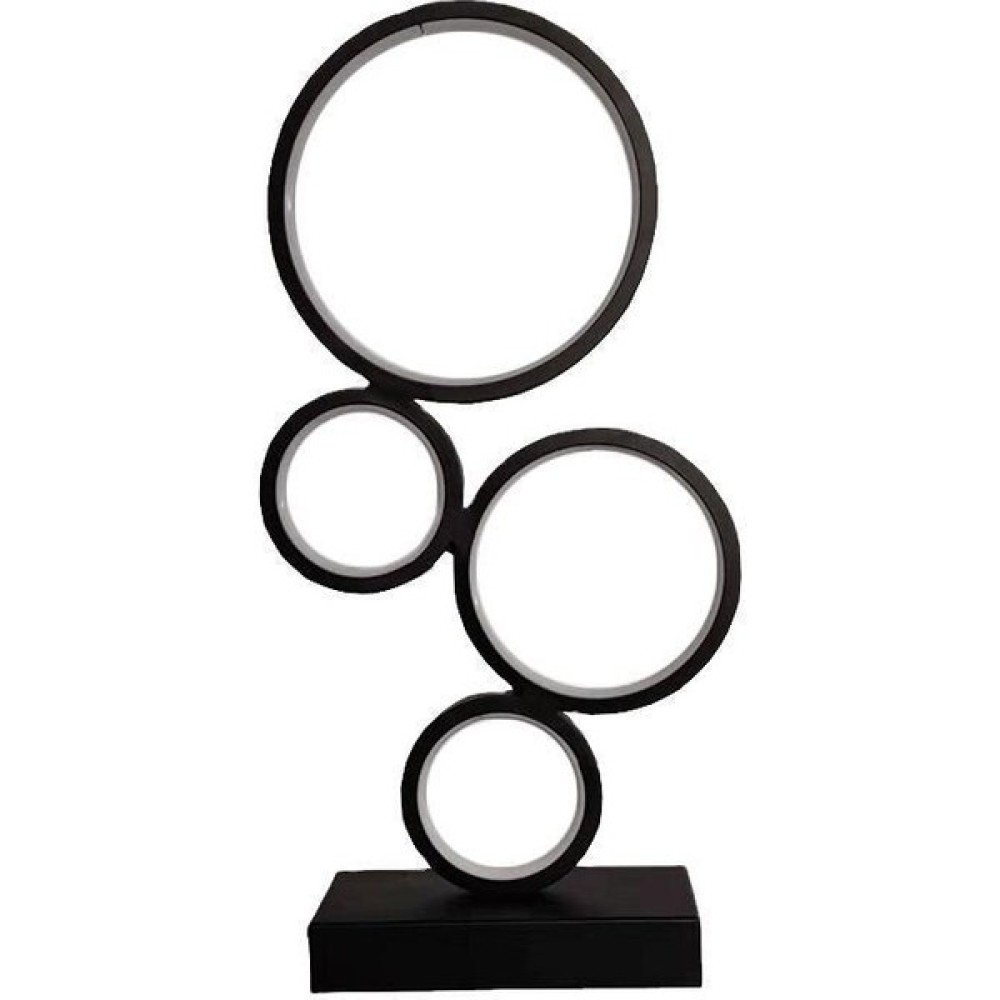Xinh Yeni Mesaj Modern Basit Yüzük Sanat Masa Lambası LED Dekoratif Masa Lambası Oturma Odası Okuma Aydınlatma Dekorasyon Masa Lambası WF1026 | LED... Masa Lambası Fiyatı