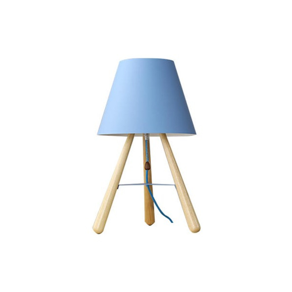 Xinhang 28 cm Masif Ahşap Zemin Lambası, 220 V E27 Ampul Olmadan, Ev Oturma Odası Masa Lambası, Sıcak Çalışma Aydınlatma Mavi Masa Lambası(Yurt Dış... Avize Fiyatı