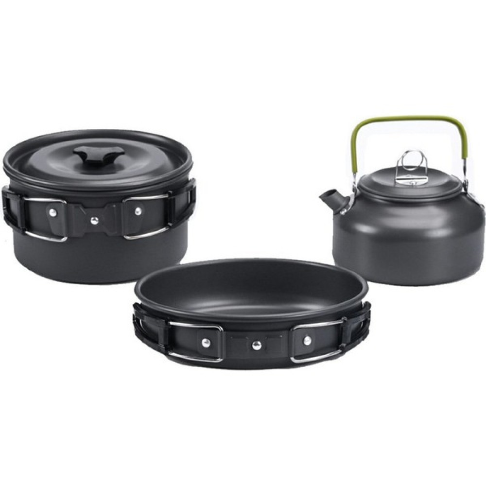 Xinhang 3 Adet / Takım Açık Kamp Tencere Kiti Su Pot Tava Setleri Seyahat Yürüyüş Piknik Bbq Ultralight Sofra Ekipmanları | Kamp Tencere (Yurt Dışı... Kamp Mutfağı Fiyatı