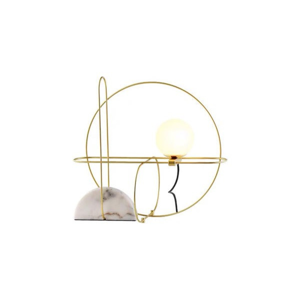 Xinhang 48 cm Mermer Masa Lambası, 220 V LED Demir Hattı Çalışma LED Işık Lüks Mermer Dekoratif Lamba Iskandinav Retro Yatak Odası Başucu Masa Lamb... Abajur Fiyatı