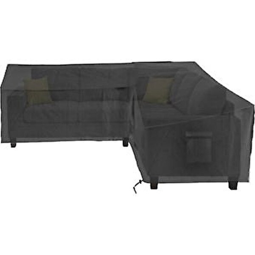 Xinhang Açık Bahçe Mobilyası Toz Kapağı, Köşe Mobilya Kapağı, L Şekli (Set 270X270X90CM + 155X95X68 Cm) - Siyah - 14 x 31 cm Masa Örtüsü Fiyatı