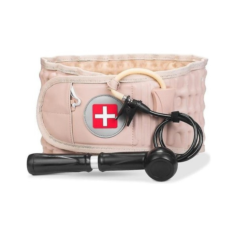 Xinhang Dekompresyon Bel Desteği Kemer Bel Hava Çekiş Brace Spinal Arka Kabartma Kemer Backach Ağrı Rölesi Masajı Unisex FA1694 (Yurt Dışından) - Krem Masaj Cihazları Fiyatı