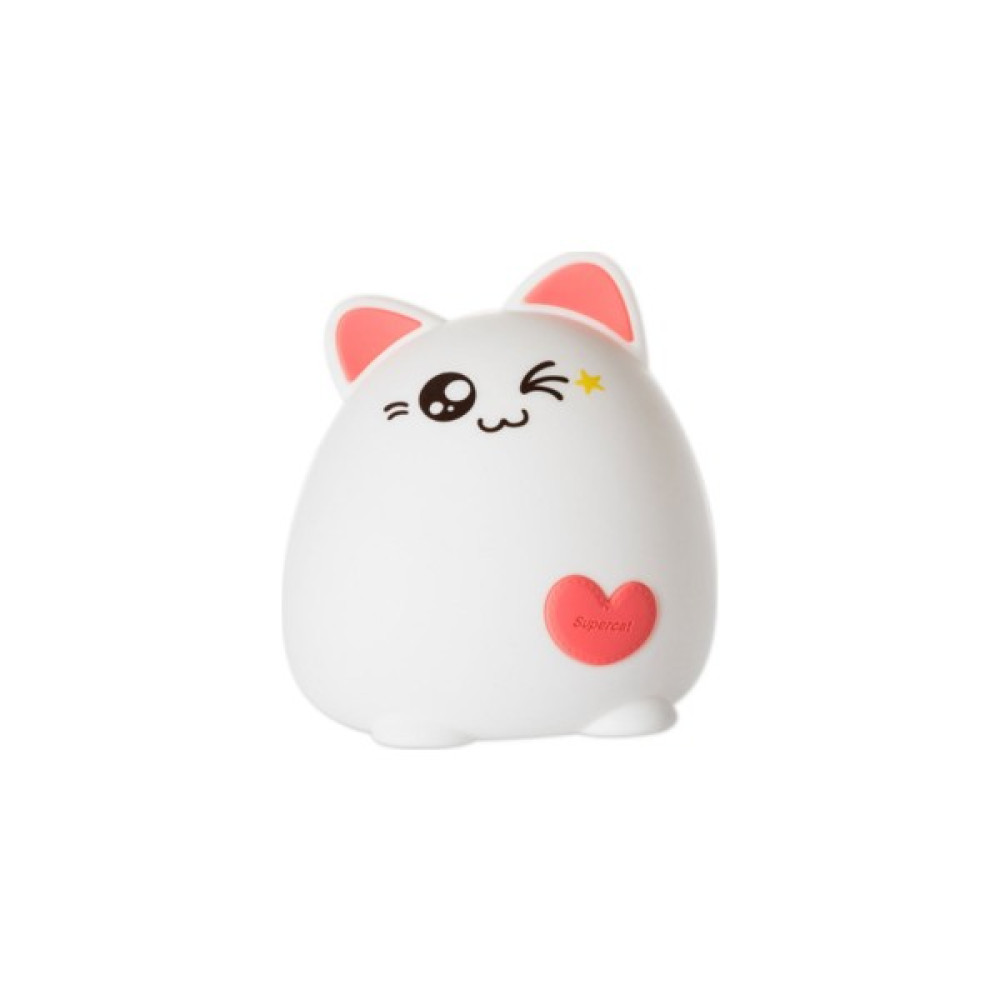 Xinhang LED Gece Lambası Kedi Hayvan USB Şarj Silikon Karikatür Kreş Lambası Bebek Gece Lambası Çocuk Doğum Günü Hediyesi Oyuncak | LED Gece Işıkla... Gece Lambası Fiyatı