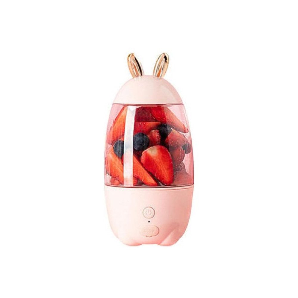 Xinhang Sevimli Tavşan Sıkacağı Kupası Meyve Blender Mikser Taşınabilir USB Şarj Edilebilir Ev Turuncu Meyve Sıkacağı (Yurt Dışından) - Pembe Blenderler Fiyatı