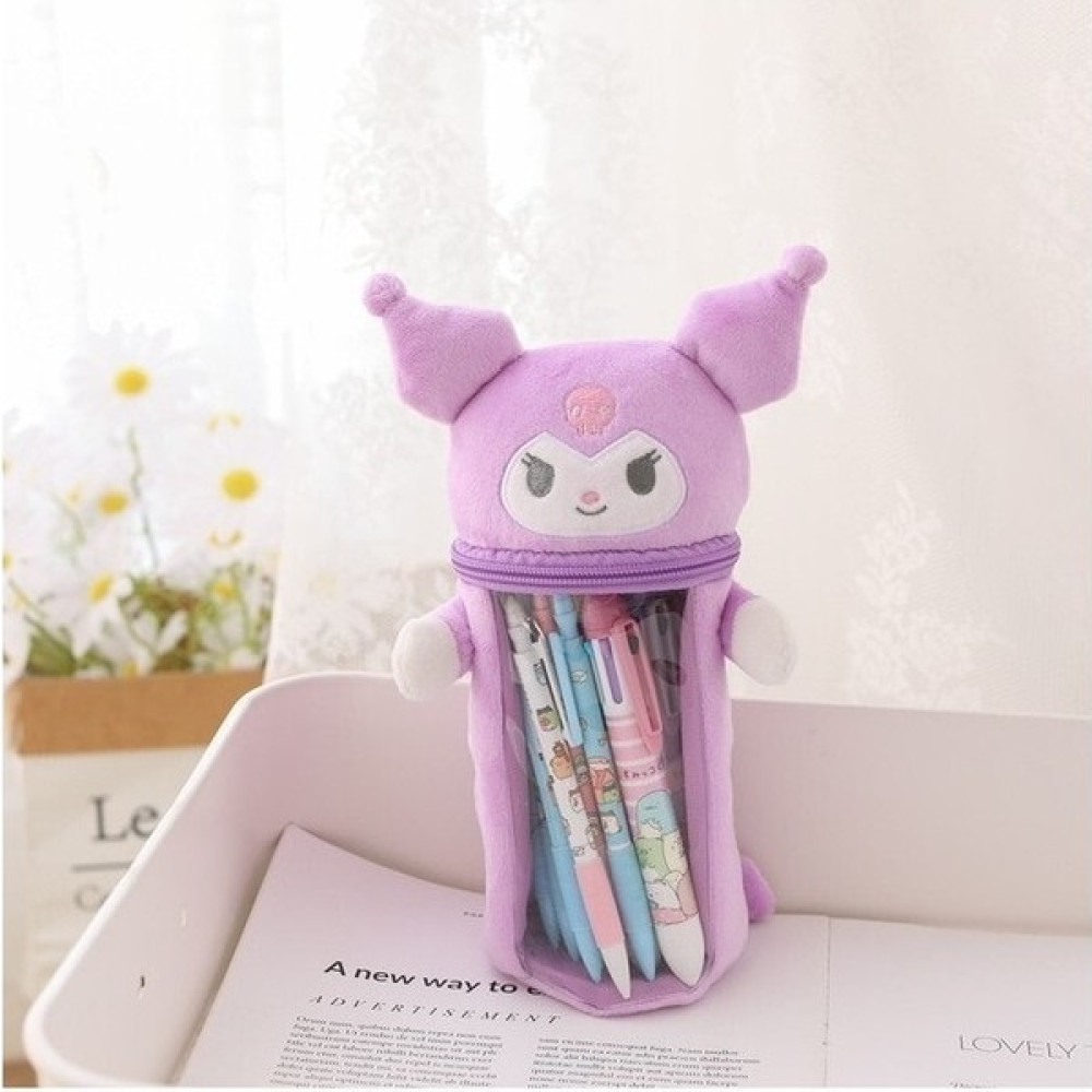 Xinqi Trading 24X8X16 cm Kawaii Sanrio Peluş Kalem Kutusu Karikatür Kuromi Melody Cinnamoroll Peluş Bebek Sevimli Şeffaf Kalemlik Kutusu Oyuncaklar... Kalemlik (Kalem Kutusu) Fiyatı