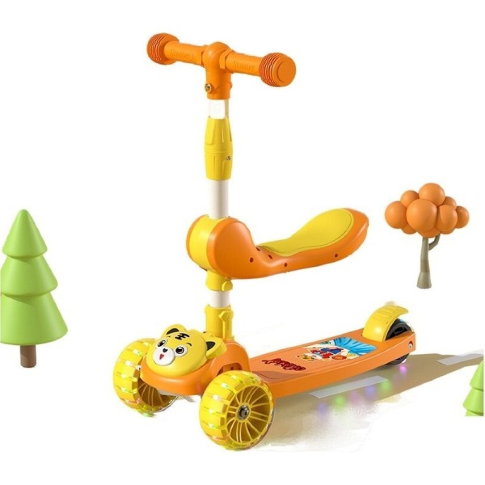 Xinqi Trading Cocuk Scooter 1-3-6-8-12 Yaş Oturabilir Üçü Bir Arada Yo-Yo Araba Scooter (Yurt Dışından) - Turuncu Açık Hava, Deniz ve Spor Oyuncakları Fiyatı