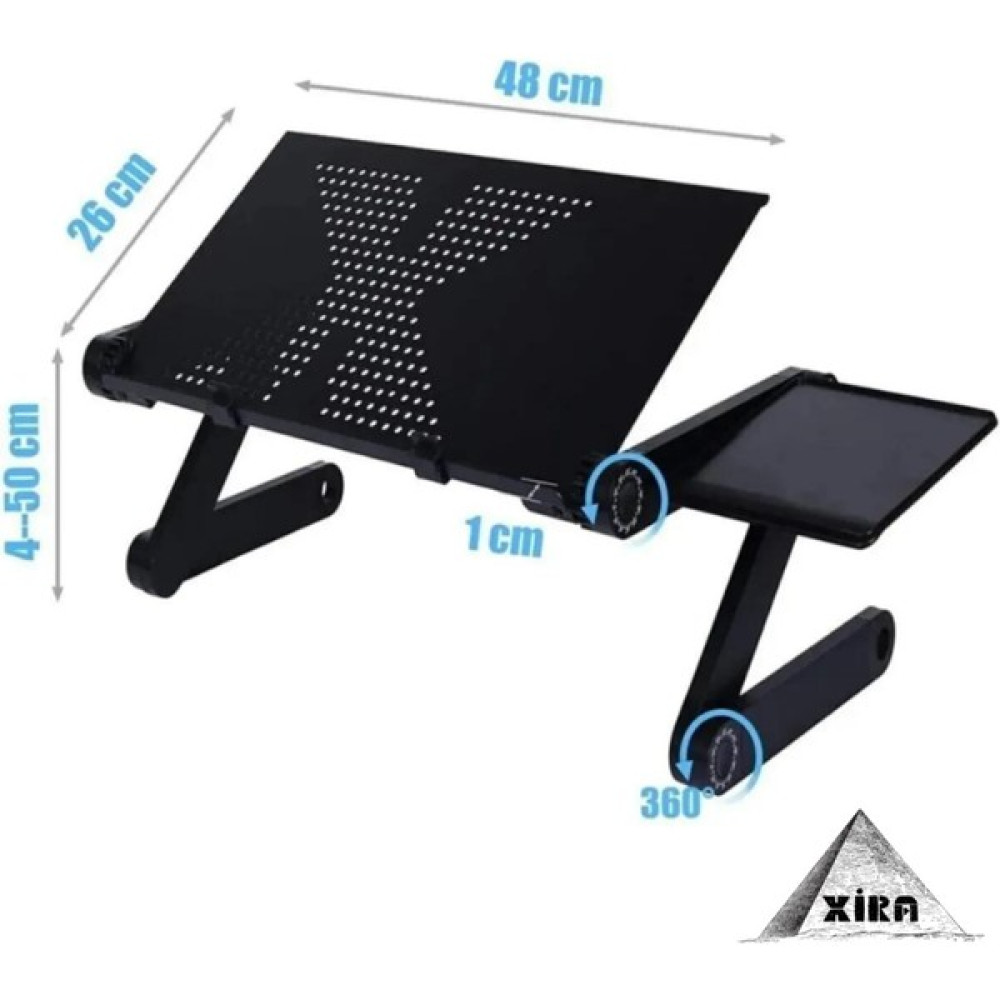 Xira Laptop Standı Katlanabilir Uyumlu Laptop Yükseltici Fanlı Notebook Yükseltici Laptop Altığı X-34 - 0 - Siyah Sehpa Fiyatı