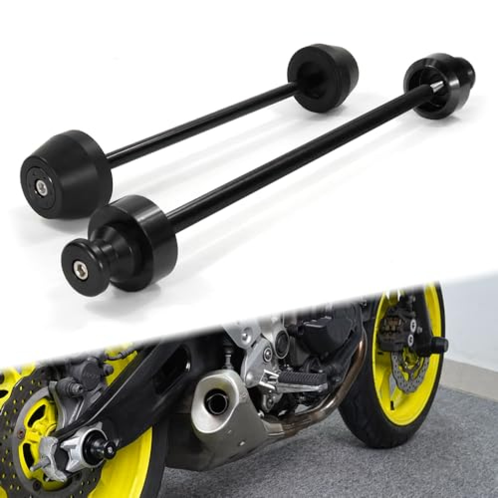 Xitomer Rear & front Axle Sliders Fit for MT-07 FZ 07 2014-2024 MT 07 FZ 07 Motorcycle Frame Sliders