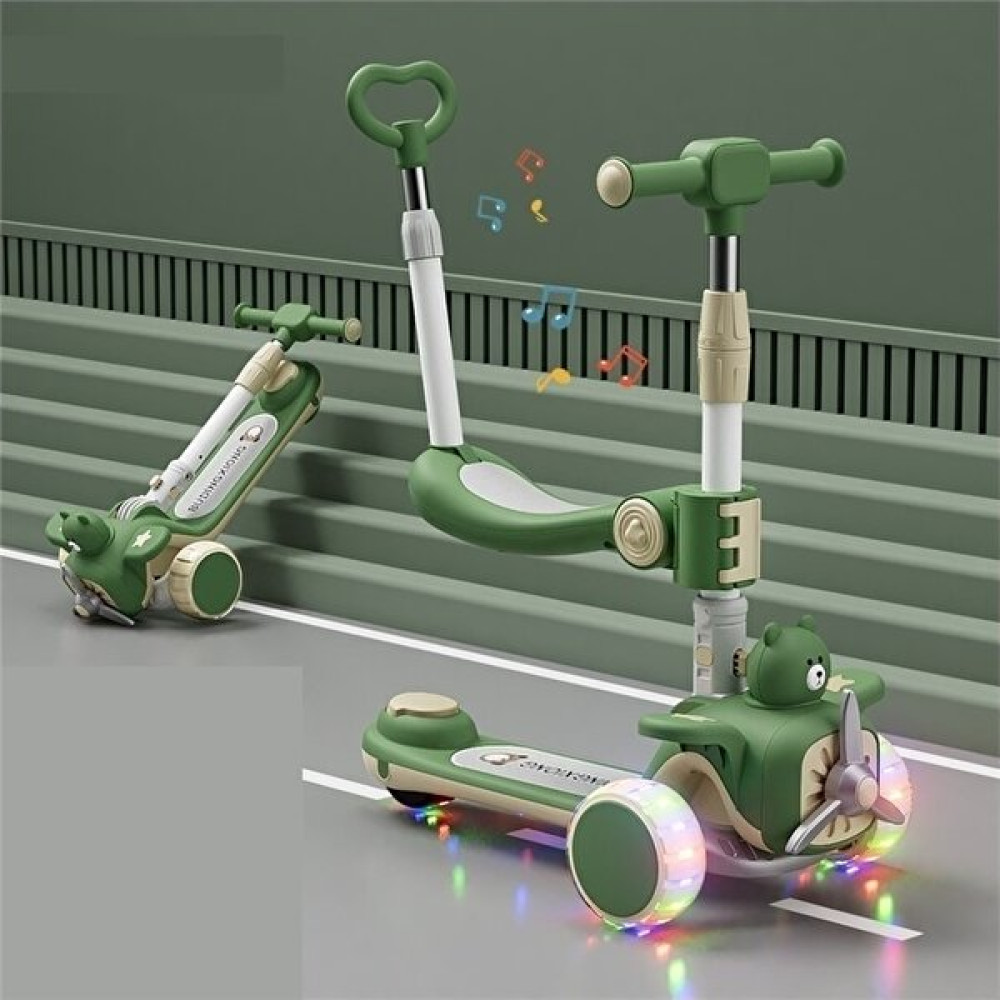 Xiusanping Çocuk Scooter 1-6 Yaş Erkek ve Kız Scooter Katlanır Scooter (Yurt Dışından) - Yeşil Açık Hava, Deniz ve Spor Oyuncakları Fiyatı
