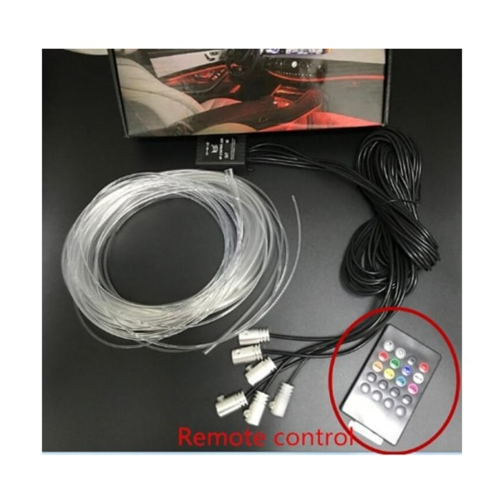 Xiyu Shop 6 IN1UZAKTAN Kumanda Bluetooth Oto Esnek Lambalar Araba Atmosfer Işığı Ortam Iç Dekorasyon Uygulaması Ses Kontrolü Kablosuz Rgb Neon LED Şeritler (Yurt Dışından) - araba atmosfer ışığı - Renkli Oto Boyaları Fiyatı
