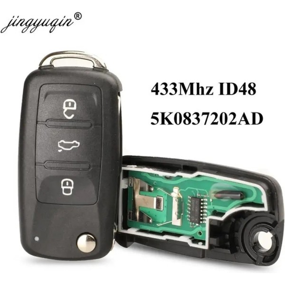 Xiyu Shop Tam Anahtar Jingyuqin 3btn Uzaktan Çevirme Anahtarı 434MHZ Kımlığı Vw Volkswagen Golf Passat Tiguan Polo Jetta Beetle Araba Anahtarsız 5k... Oto Dış Aksesuar & Yedek Parça Fiyatı