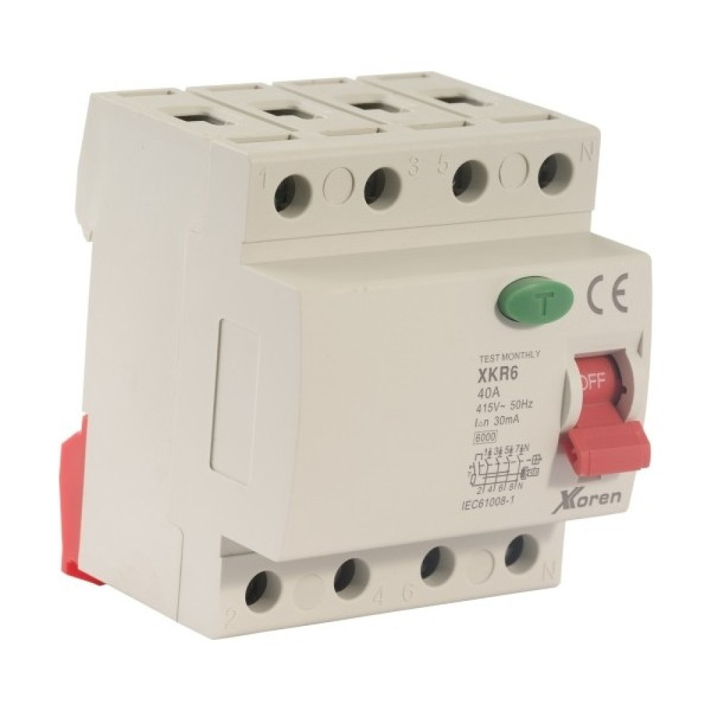 Xkoren 32A 6ka 300MA 4 Kutup (Elektronik-Ac Tip) Kaçak Akım Koruma Şalteri Elektrikli El Aletleri Fiyatı