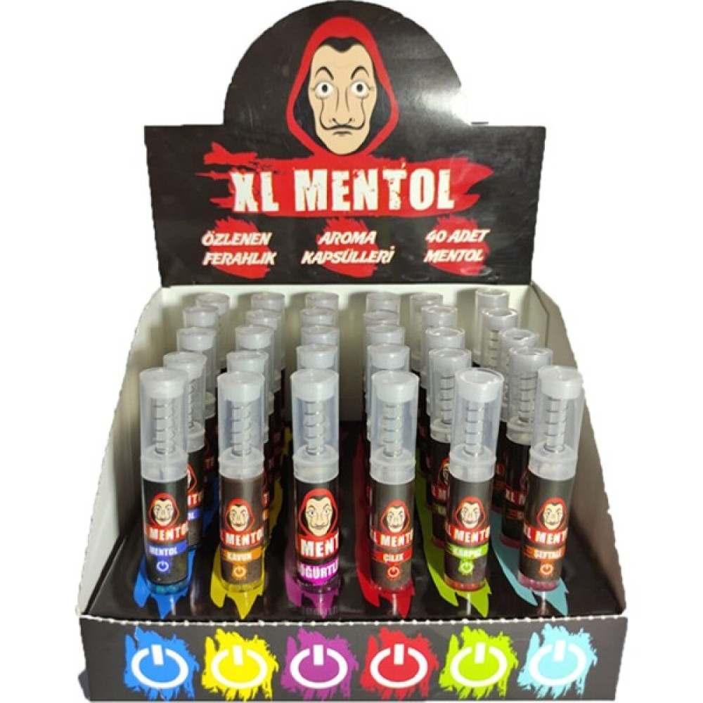XL Mentol Mentol Topu Stant 6 Farklı Aroma 30 Tüp 1200'lü Oda Kokusu Fiyatı