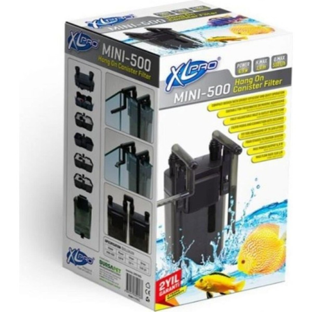 XL Pro Mini 500 Akvaryum Dış Filtre 510L/H Dolu Evcil Hayvan Ürünleri Fiyatı