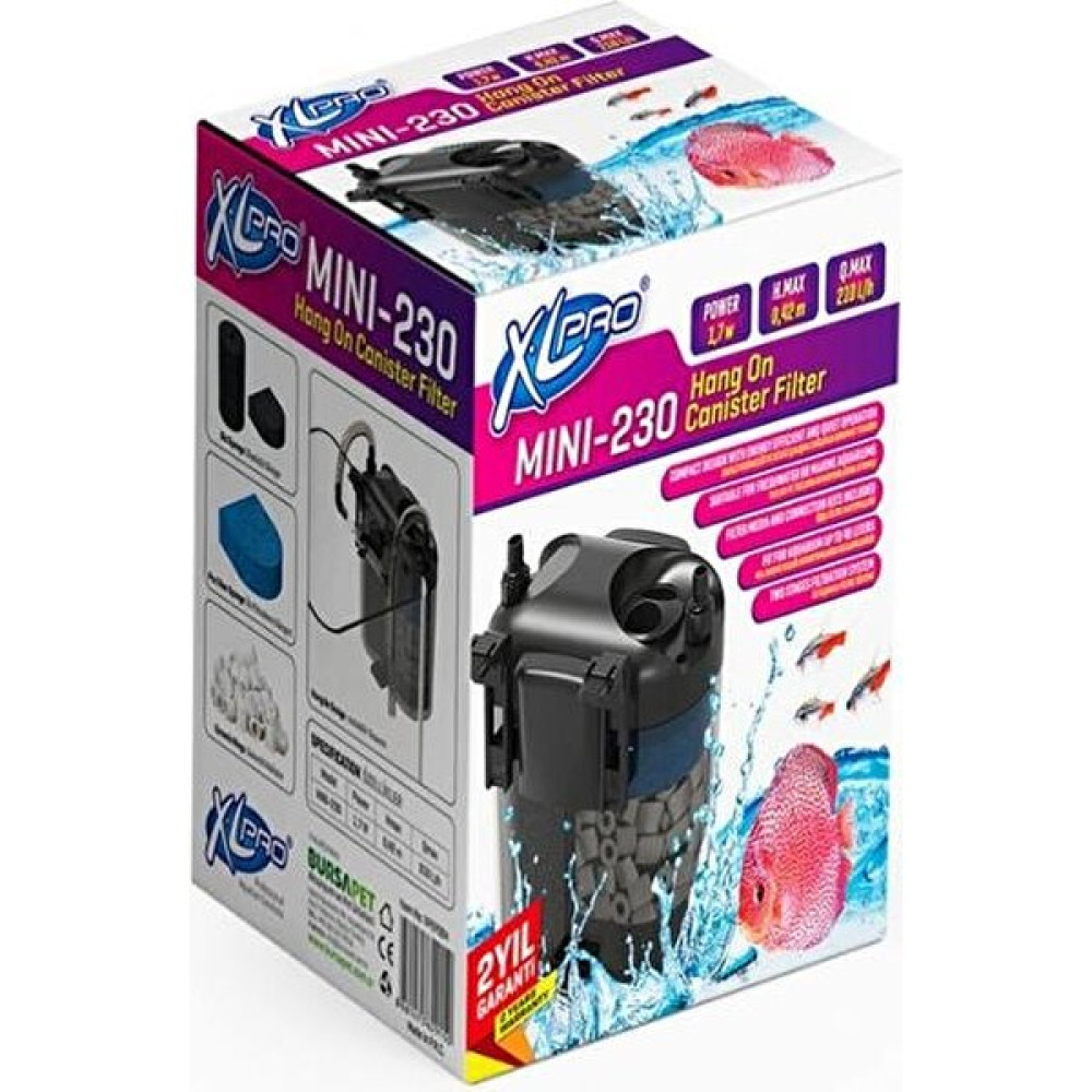 XL Pro Xlpro 230 Mini Dış Filtre 210L/S Evcil Hayvan Ürünleri Fiyatı