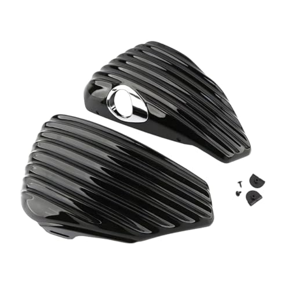 XLTOK ABS Plastic Side Covers Panel Left Battery Cover and Right Oil Tank Side Covers Fits For Harley Davidson Sportster Models 2014-2021 XL883 1200 X48 Black