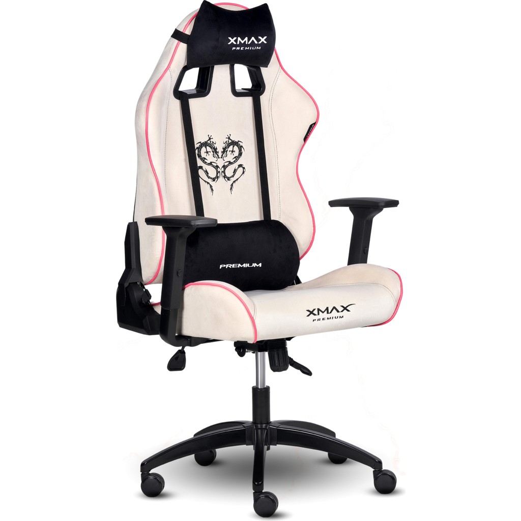 XMAX Rio Beyaz Oyuncu Koltuğu Ergonomik Tasarım 3D Kolçaklı Kumaş Kaplama 120 kg Taşıma Kapasitesi Diğer Fiyatı