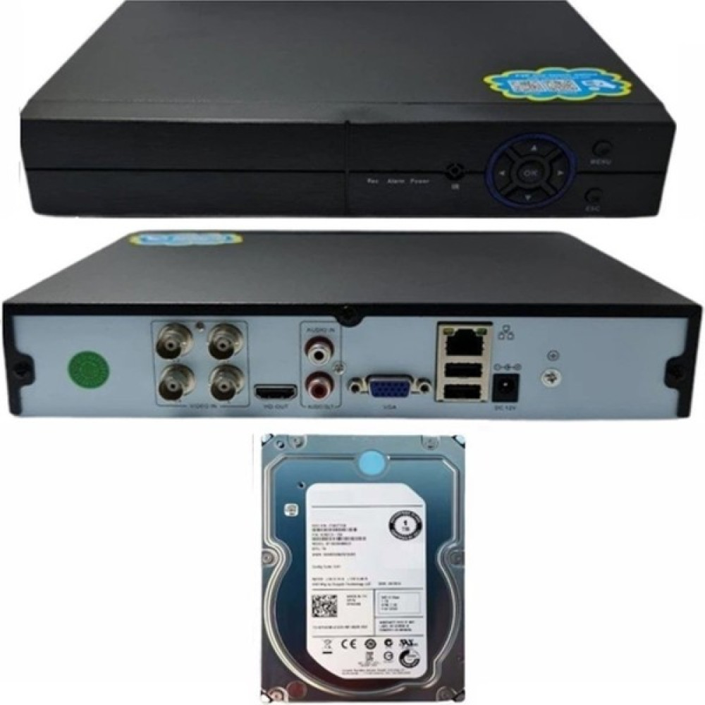 Xmeye 4 Kanal Dvr Kayıt Cihazı+ 3.5" 1 Tb HDD Set Güvenlik Sistemi Kayıt Cihazı Fiyatı