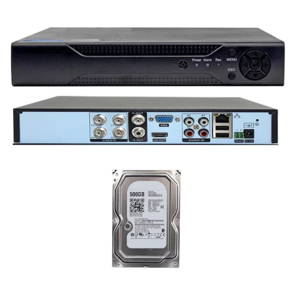 Xmeye 4 Kanal Dvr Kayıt Cihazı + 3.5" 500 GB HDD Set Güvenlik Sistemi Kayıt Cihazı Fiyatı