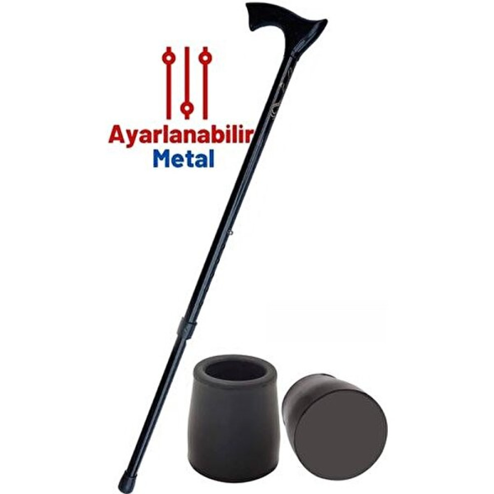 XML Dünyası Pongnas Siyah Yükseklik Ayarlanabilir Metal Baston 716392 Saat ve Bileklik Aksesuarı Fiyatı
