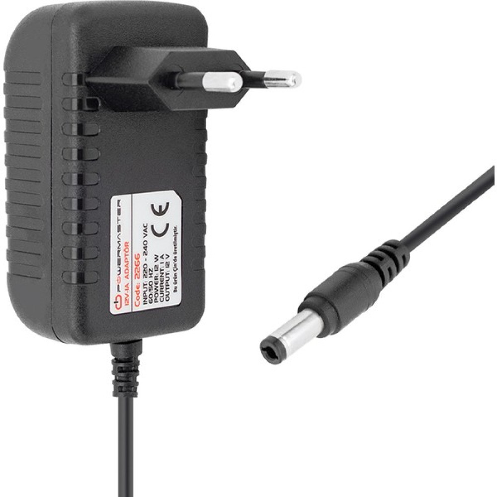 XML Dünyası Powermaster PM-2266 12 Volt - 1 Amper 5.5*2.5 Uçlu Priz Tipi Matkap Şarj Adaptörü Cep Telefonu Şarj Cihazı Fiyatı