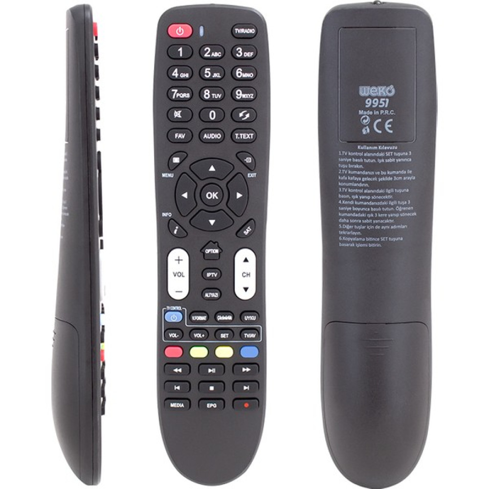 XML Dünyası Weko Kr Sungate Tıtan Iptv Hd Tv Kontrollü Uydu Alıcı Kumandası Tablet Aksesuarı Fiyatı