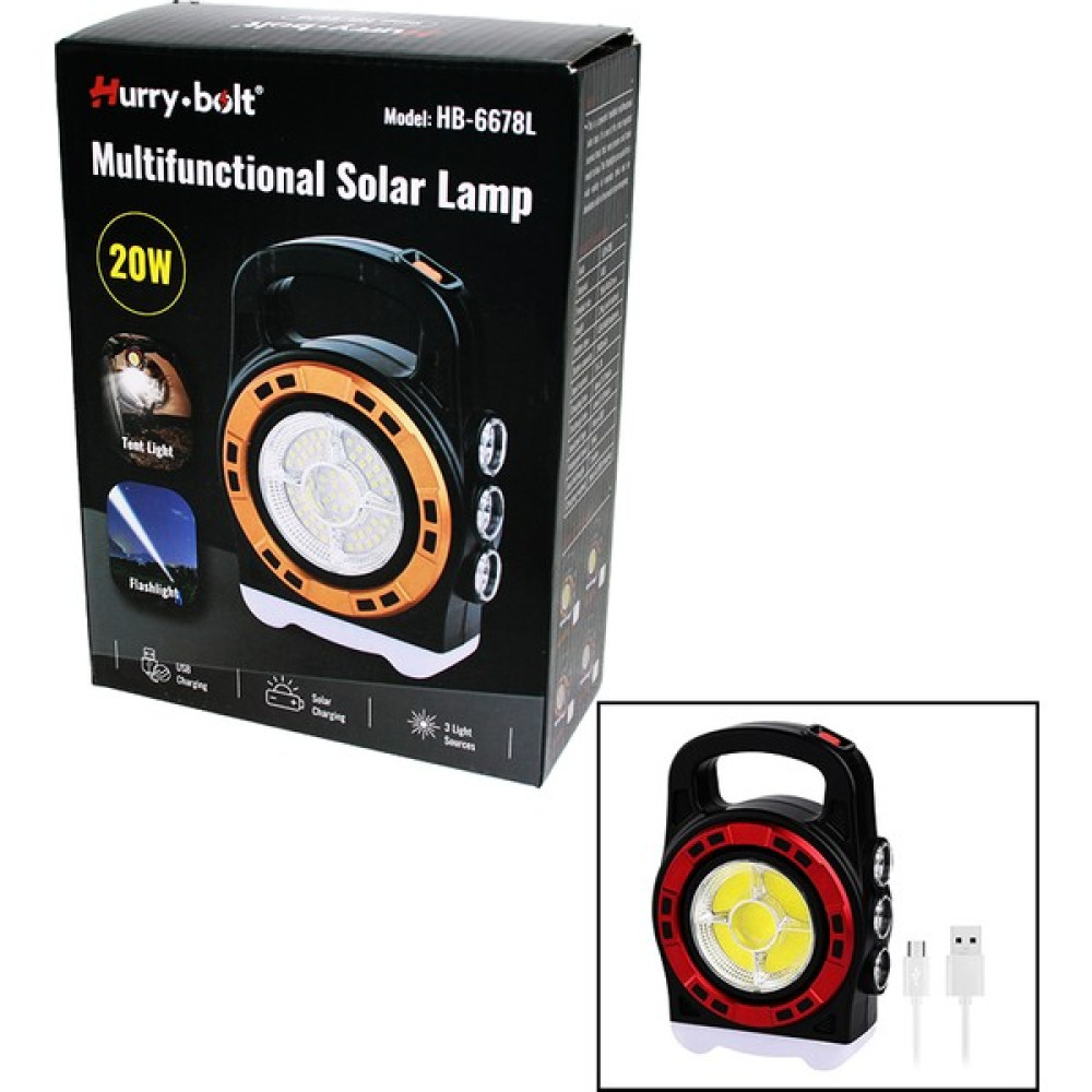 XML Evreni 3ın1 20W Solar - USB Şarjlı El Feneri - Powerbank El Çantası Modeli (4434) El Feneri Fiyatı