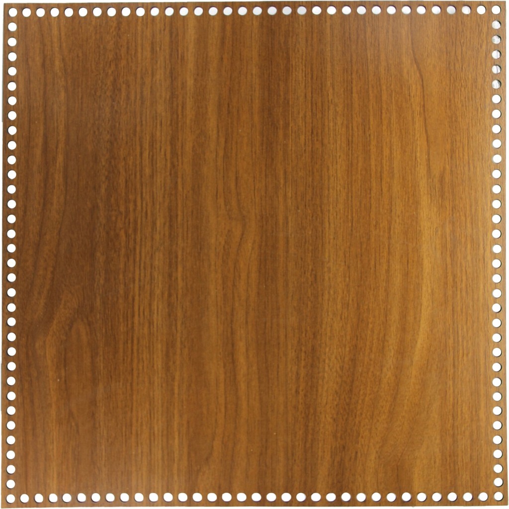 XML Evreni Ahşap Sepet Tepsi Tabanı 35X35 cm Ceviz Çift Yüz 3mm - Renkli - Standart Tepsiler / Fırın Kapları Fiyatı