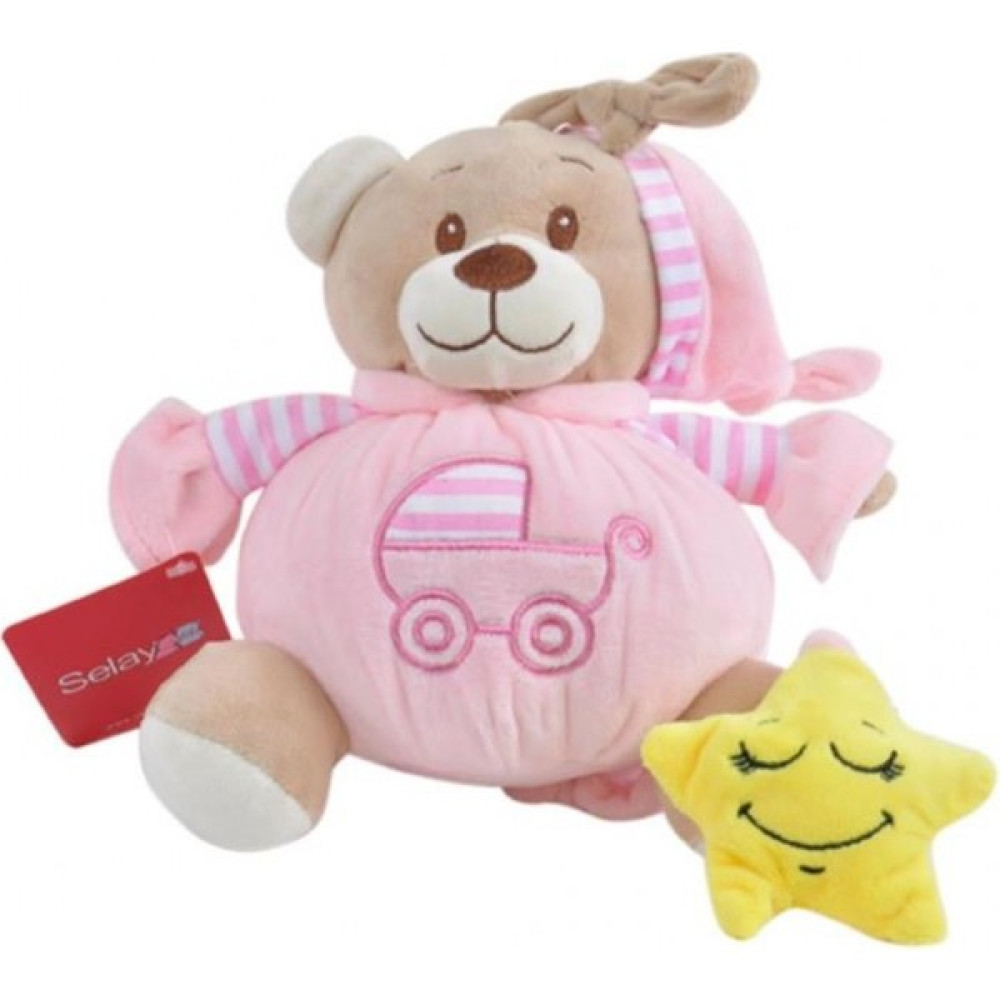 XML Evreni Müzikli Şapkalı Ayı 19 cm Pembe Pelüş Ayı Çocuk Oyuncak Peluş Oyuncaklar Fiyatı