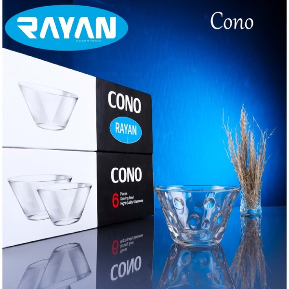 XML Evreni Rayan Cono 6'lı Büyük Cam Kase Kase Fiyatı