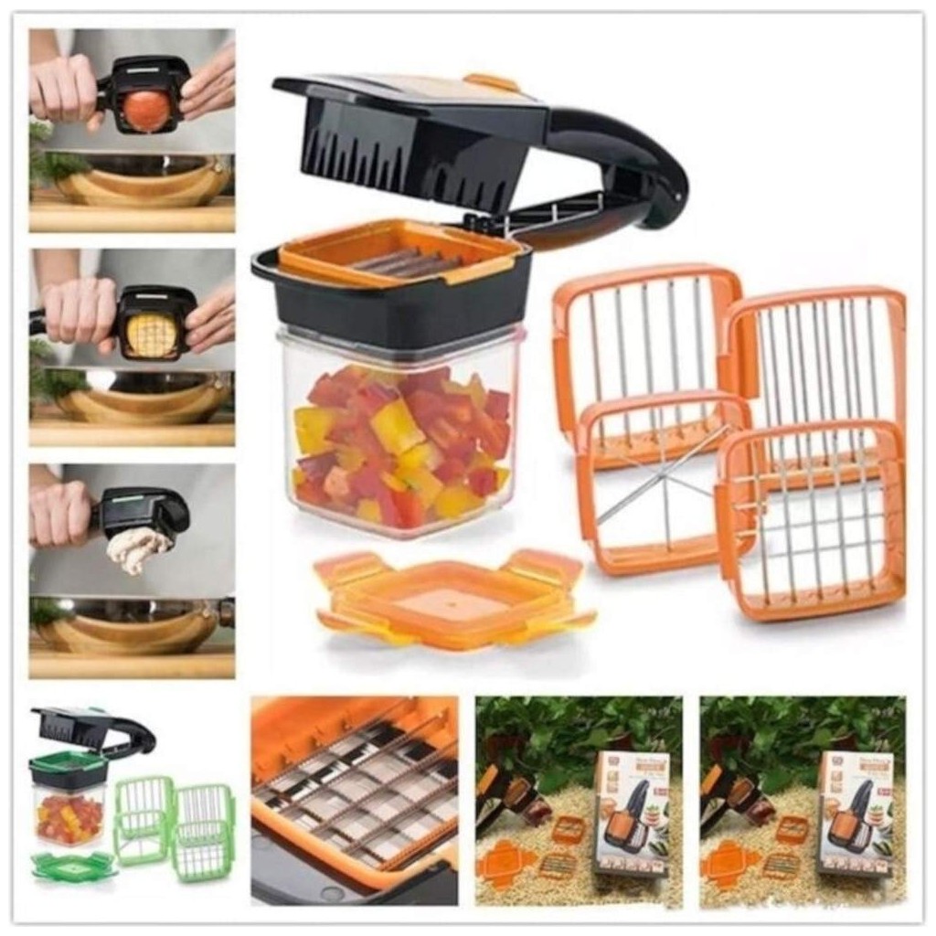 XML Gold Nicer Dicer Quıck 5 In 1 Pratik Hazneli Sebze Meyve Doğrayıcı Doğrayıcılar / Rondolar Fiyatı