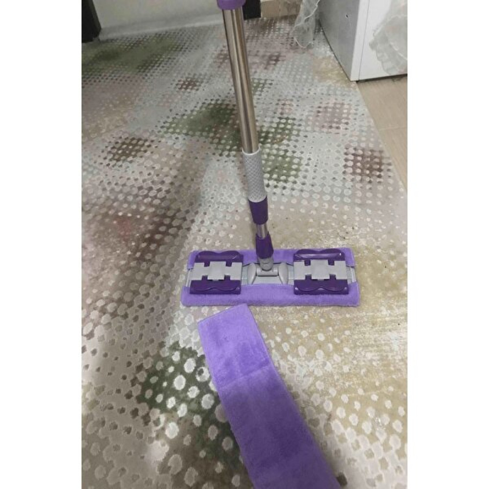 XML Toptancı Teleskobik Cam Yer Tavan Silme - Istediğin Bezi Tak Kullan - 4 Mandallı -Yedek Bezli Mop Seti Temizlik Malzemeleri Fiyatı