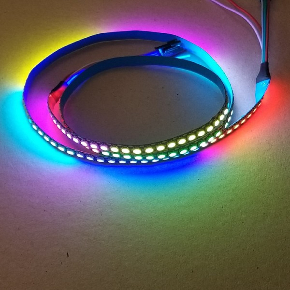 Xnbada WS2812B Ayrı Ayrı Adreslenebilir Argb 144LÜ Şerit LED 5V - 1 m - Siyah Led Aydınlatmalar Fiyatı
