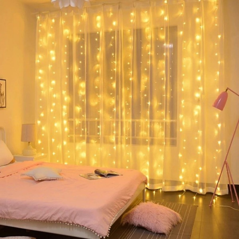 Xnews 8 Fonksiyonlu Uzaktan Kumandalı Günışığı Perde Peri Led (3 mt x 3 Mt) Led Aydınlatmalar Fiyatı