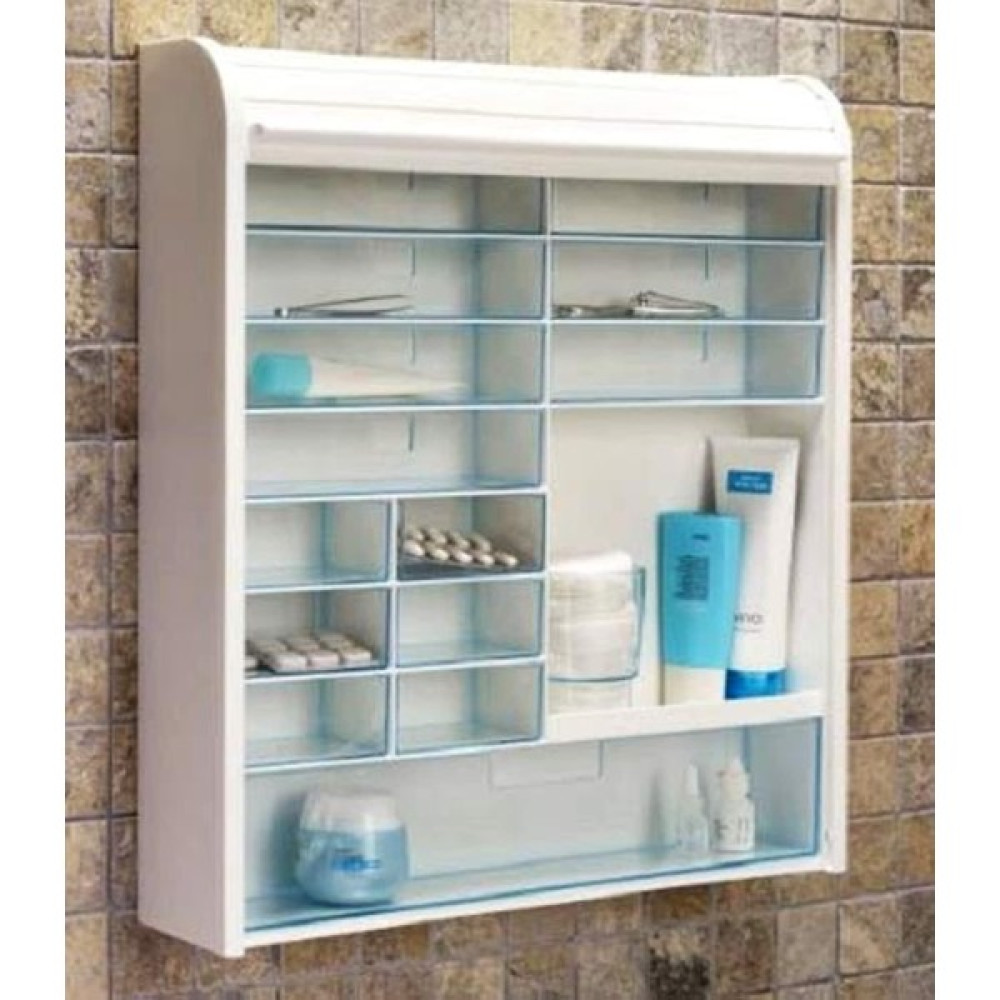 Xnewst 092 Panjurlu Çok Amaçlı Kilitli Ecza ve Banyo Dolabı, 11.5x 48 x 42CM Banyo Dolabı / Mobilyası Fiyatı