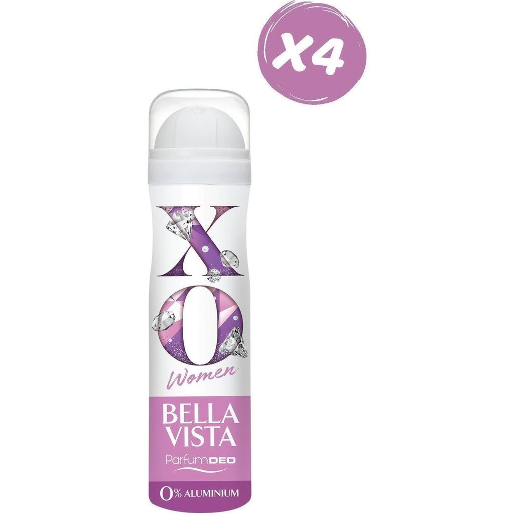 Xo Bella Vista Kadın Deodorant 150 ml Faz 2 x 4 Adet Deodorantlar Fiyatı