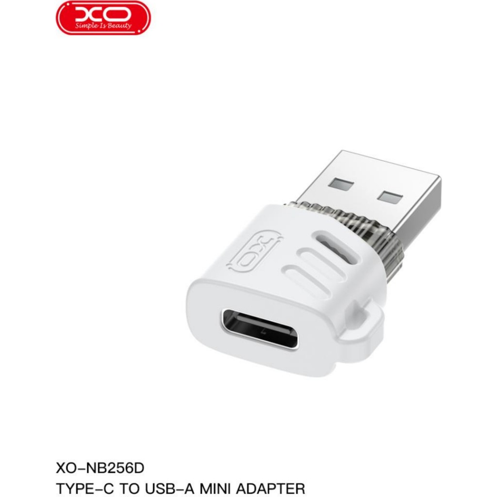 Xo Type-C to USB-A Macbook ve Telefon Uyumlu Mini OTG Veri Aktarım Adaptörü - Şeffaf Bilgisayar Çevirici ve Adaptörü Fiyatı