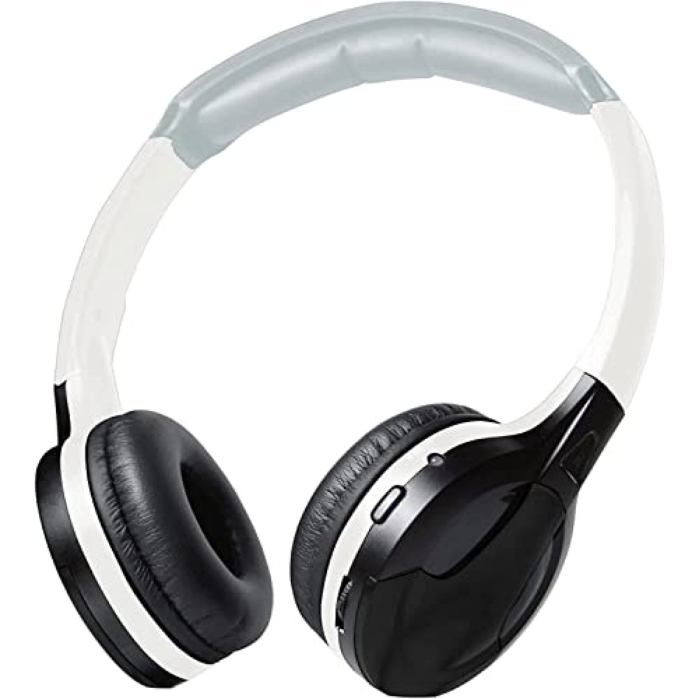 XO Vision IR630BL Universal IR Wireless Foldable Headphones - Black, for Car Entertainment System, Kids, iPhone, Lightweight Portable