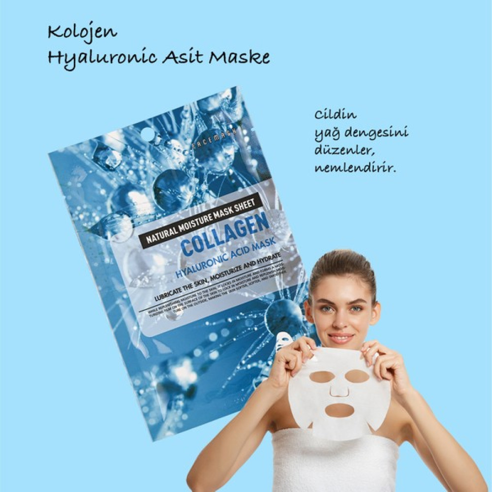 Xolo 10 Adet Nem Bombası Hyaluronik Asit Maske Kolajen Özlü Anında Etkili XLM236 Maskeler Fiyatı